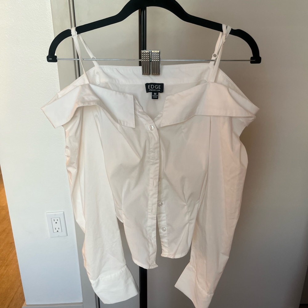 Edge Women's Cream Off-Shoulder Blouse